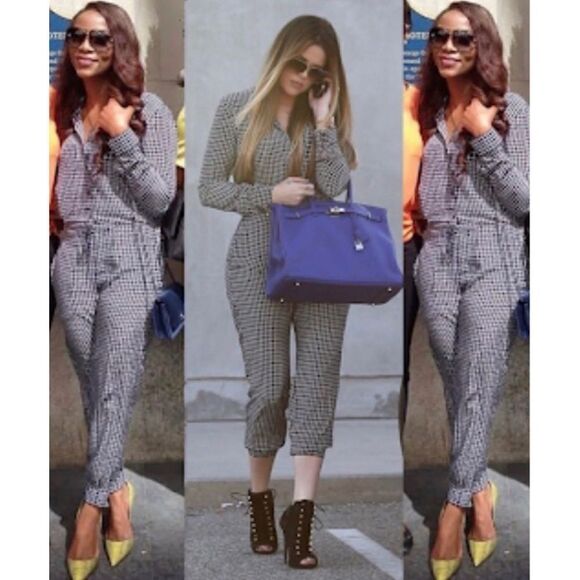 THEORY DARANDA SILK
JUMPSUIT Navy/White size 6 NWOT - Picture 3 of 10